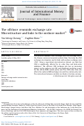 Cover page: The offshore renminbi exchange rate: Microstructure and links to the onshore market