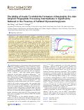 Cover page: The Ability of Insulin To Inhibit the Formation of Amyloid by Pro-Islet Amyloid Polypeptide Processing Intermediates Is Significantly Reduced in the Presence of Sulfated Glycosaminoglycans