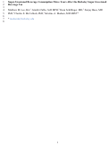 Cover page: Sugar-Sweetened Beverage Consumption 3 Years After the Berkeley, California, Sugar-Sweetened Beverage Tax.