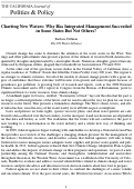Cover page: Charting New Waters: Why Has Integrated Water Management Succeeded in Some States But Not Others?