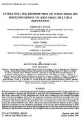 Cover page: Estimating the Distribution of Times from HIV Seroconversion to AIDS Using Multiple Imputation