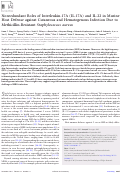 Cover page: Nonredundant Roles of Interleukin-17A (IL-17A) and IL-22 in Murine Host Defense against Cutaneous and Hematogenous Infection Due to Methicillin-Resistant Staphylococcus aureus