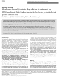 Cover page: Membrane-bound β-catenin degradation is enhanced by ETS2-mediated Siah1 induction in Helicobacter pylori-infected gastric cancer cells