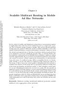 Cover page: Scalable Multicast Routing in Mobile Ad Hoc Networks