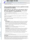 Cover page: Adult Comorbidity Evaluation 27 score as a predictor of&nbsp;survival in endometrial cancer patients