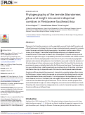 Cover page: Phylogeography of the termite Macrotermes gilvus and insight into ancient dispersal corridors in Pleistocene Southeast Asia