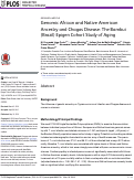 Cover page: Genomic African and Native American Ancestry and Chagas Disease: The Bambui (Brazil) Epigen Cohort Study of Aging