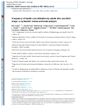 Cover page: Frequency of health‐care utilization by adults who use illicit drugs: a systematic review and meta‐analysis