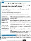 Cover page: Comparison of a Novel Ultra-Widefield Three-Color Scanning Laser Ophthalmoscope to Other Retinal Imaging Modalities in Chorioretinal Lesion Imaging.