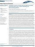 Cover page: Joint probabilistic inference of multi-Gaussian conductivity fields and their associated variograms from indirect hydrological data