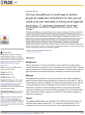 Cover page: Clinical cascades as a novel way to assess physical readiness of facilities for the care of small and sick neonates in Kenya and Uganda.