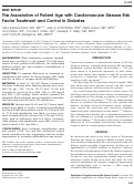 Cover page: The Association of Patient Age with Cardiovascular Disease Risk Factor Treatment and Control in Diabetes