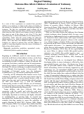 Cover page: Magical Thinking: Outcome Bias Affects Children's Evaluation of Testimony