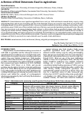 Cover page: A Review of Bird Deterrents Used in Agriculture