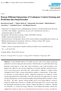 Cover page: Energy-Efficient Integration of Continuous Context Sensing and Prediction into Smartwatches