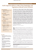 Cover page: Soil Compaction Effects on Root‐Zone Hydrology and Vegetation in Boreal Forest Clearcuts