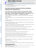 Cover page: Association of Known Melanoma Risk Factors with Primary Melanoma of the Scalp and Neck