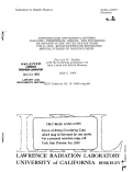 Cover page: AVERAGE MILK AND MINERAL INTAKES (CALCIUM, PHOSPHORUS, SODIUM, AND POTASSIUM) OF INFANTS IN THE UNITED STATES FROM 1954 TO 1968: IMPLICATIONS FOR ESTIMATING ANNUAL INTAKES OF RADIONUCLIDES