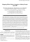 Cover page: Mapping white matter integrity in elderly people with HIV