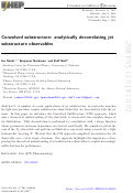 Cover page: Convolved substructure: analytically decorrelating jet substructure observables