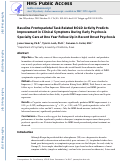 Cover page: Baseline Frontoparietal Task-Related BOLD Activity as a Predictor of Improvement in Clinical Symptoms at 1-Year Follow-Up in Recent-Onset Psychosis