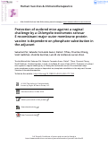 Cover page: Protection of outbred mice against a vaginal challenge by a Chlamydia trachomatis serovar E recombinant major outer membrane protein vaccine is dependent on phosphate substitution in the adjuvant