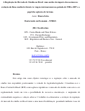 Cover page: A Regulação do Mercado de Câmbio no Brasil: uma análise do impacto das normas na evolução do fluxo cambial referente às viagens internacionais no período de 1988 a 2007 e o papel das agências de turismo.