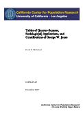 Cover page: Tables of Quarter-Squares, Sociologic[al] Applications, and Contributions of George W. Jones