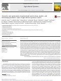 Cover page: Toward a new generation of agricultural system data, models, and knowledge products: State of agricultural systems science