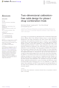 Cover page: Two-dimensional calibration-free odds design for phase I drug-combination trials.