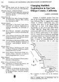 Cover page: Changing Shellfish Exploitation in San Luis Obispo County, California