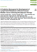 Cover page: A Predictive Nomogram for Development of Lymph Node Metastasis in Muscle-Invasive Bladder Cancer Following Neoadjuvant Therapy.