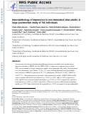 Cover page: Neuropathology of depression in non-demented older adults: A large postmortem study of 741 individuals.