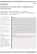 Cover page: Delineating the role of MITF isoforms in pigmentation and tissue homeostasis.