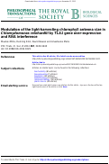 Cover page: Modulation of the light-harvesting chlorophyll antenna size in Chlamydomonas reinhardtii by TLA1 gene over-expression and RNA interference