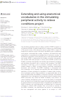 Cover page: Extending and using anatomical vocabularies in the stimulating peripheral activity to relieve conditions project