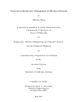 Cover page: Cooperative Interference Management in Wireless Networks