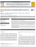 Cover page: Utility of optical coherence tomography angiography in detecting glaucomatous damage in a uveitic patient with disc congestion: A case report