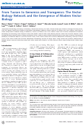 Cover page: From Tucson to Genomics and Transgenics: The Vector Biology Network and the Emergence of Modern Vector Biology