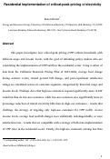 Cover page: Residential implementation of critical-peak pricing of electricity