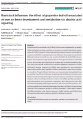 Cover page: Rootstock influences the effect of grapevine leafroll‐associated viruses on berry development and metabolism via abscisic acid signalling