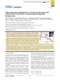 Cover page: High-Temperature Magnetism as a Probe for Structural and Compositional Uniformity in Ligand-Capped Magnetite Nanoparticles