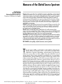 Cover page: Measures of the glottal source spectrum.