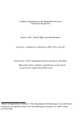 Cover page: VOLUNTARY ORGANIZATIONS AND NEIGHBORHOOD CRIME: A DYNAMIC PERSPECTIVE*