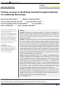 Cover page: Clinician accuracy in identifying essential laryngeal landmarks on swallowing fluoroscopy.