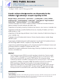 Cover page: Genetic evidence that β-arrestins are dispensable for the initiation of β2-adrenergic receptor signaling to ERK