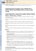 Cover page: Treatment response evaluation using 18F-FDOPA PET in patients with recurrent malignant glioma on bevacizumab therapy.