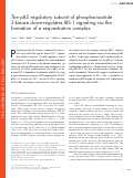 Cover page: The p85 regulatory subunit of phosphoinositide 3-kinase down-regulates IRS-1 signaling via the formation of a sequestration complex