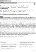 Cover page: Disparities in indications and outcomes reporting for pediatric tethered cord surgery: The need for a standardized outcome assessment tool.