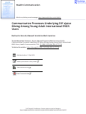 Cover page: Communicative Processes Underlying DIY eJuice Mixing Among Young Adult International ENDS Users